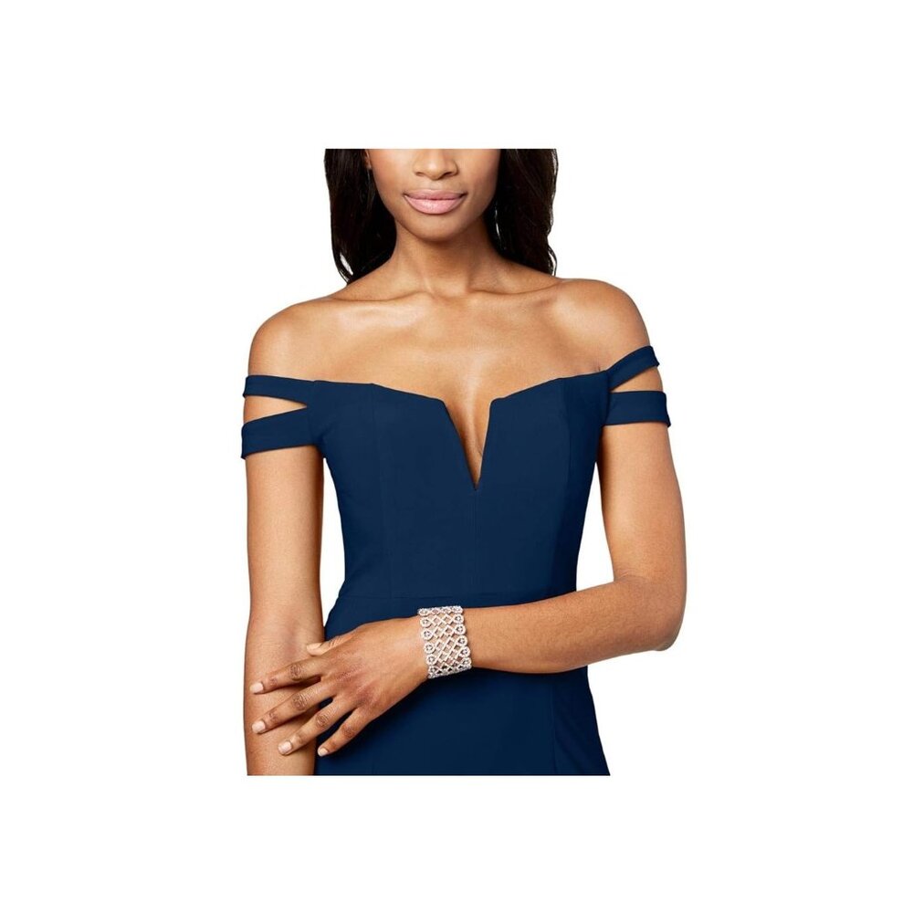 Xscape Off-the-Shoulder Evening Gown/Dress